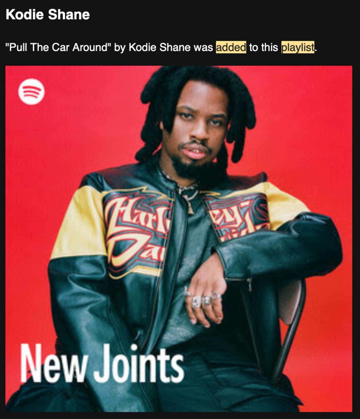 Kodie Shane — Pull The Car Around was added to this playlist